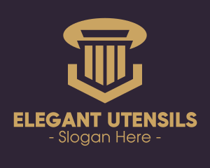 Elegant Pillar Concrete logo design