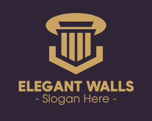 Elegant Pillar Concrete logo design