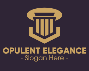 Elegant Pillar Concrete logo design