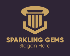 Elegant Pillar Concrete logo design