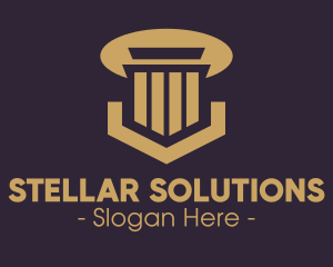 Elegant Pillar Concrete logo design