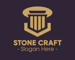 Elegant Pillar Concrete logo design