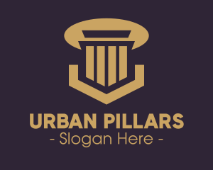 Elegant Pillar Concrete logo design