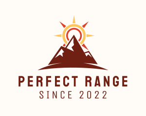 Sunset Mountain Hiking  logo design