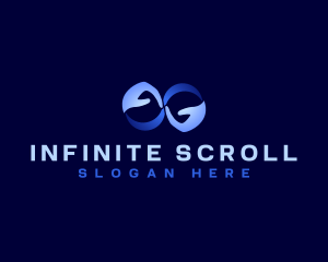 Infinity Hand Loop logo design