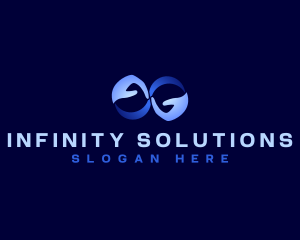 Infinity Hand Loop logo design