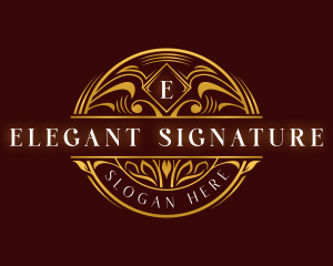 Elegant Ornamental Boutique logo design