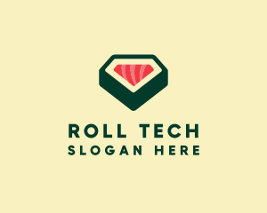 Sushi Roll Restaurant  logo design