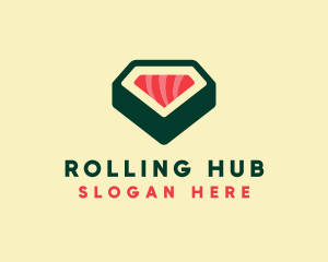 Sushi Roll Restaurant  logo design