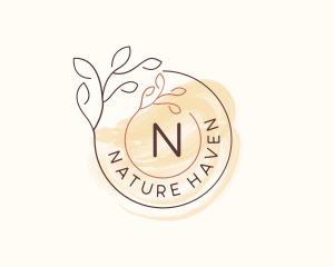 Natural Wellness Leaf logo design