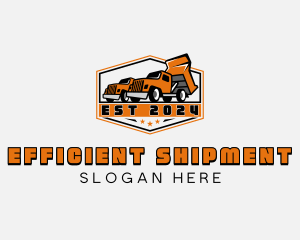 Dump Truck Trucking logo design