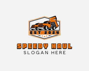 Dump Truck Trucking logo design