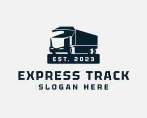 Modern Cargo Truck  logo design