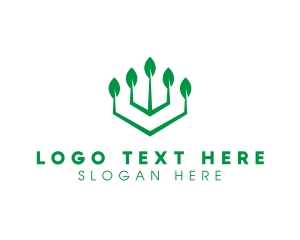 Organic Leaf Chandelier logo
