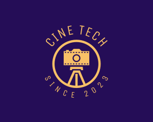 Photography Film Camera Tripod logo