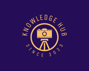 Photography Film Camera Tripod logo