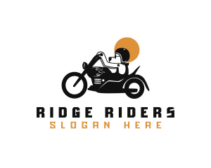 Dog Motorcycle Rider logo design