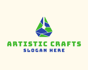 Artistic Pen Mosaic logo design