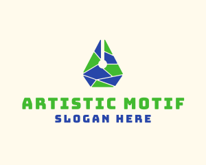 Artistic Pen Mosaic logo design