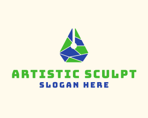 Artistic Pen Mosaic logo design