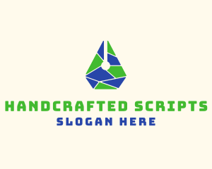 Artistic Pen Mosaic logo design