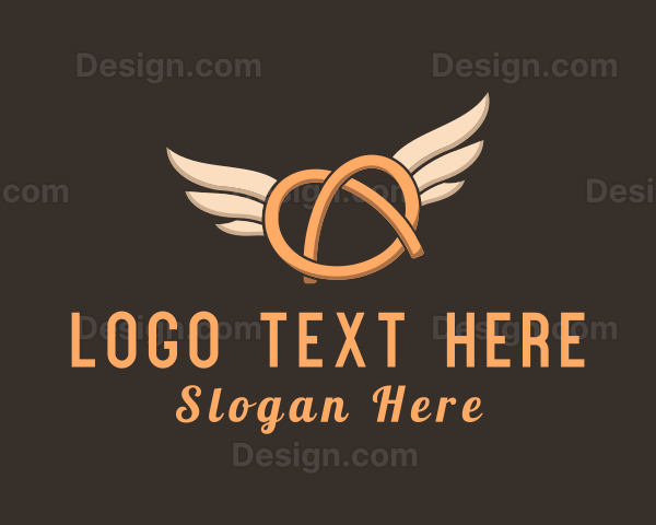 Winged Pretzel Bread Logo