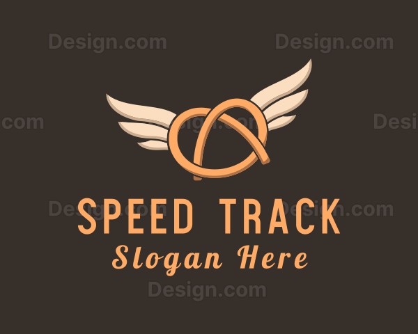 Winged Pretzel Bread Logo