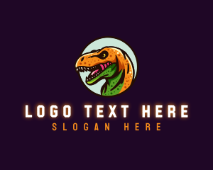 Gaming Reptile Dinosaur logo