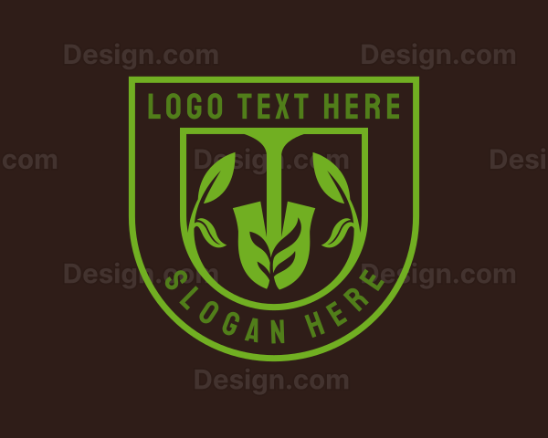 Planting Shovel Nature Logo