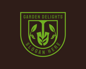 Planting Shovel Nature logo design