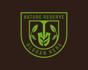 Planting Shovel Nature logo design