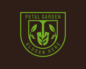 Planting Shovel Nature logo design