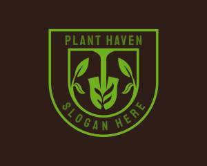 Planting Shovel Nature logo design