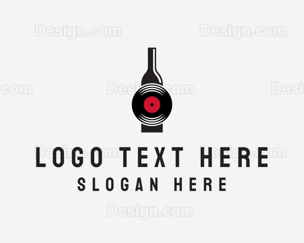 Alcoholic Drink Disk Logo