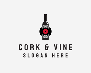 Alcoholic Drink Disk  logo design