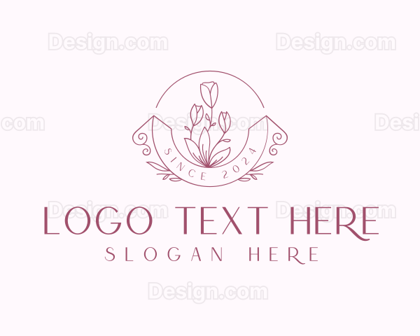 Stylish Flower Boutique Logo