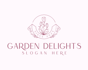 Stylish Flower Boutique logo design