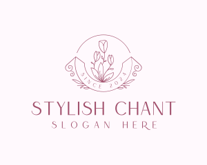 Stylish Flower Boutique logo design