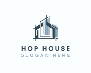 Building House Structure logo design