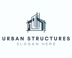 Building House Structure logo design