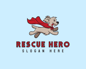 Hero Cape Dog logo design