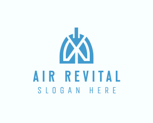 Medical Respiratory Lungs logo design