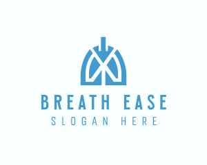 Medical Respiratory Lungs logo design