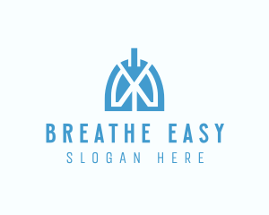 Medical Respiratory Lungs logo design