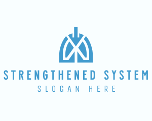 Medical Respiratory Lungs logo design