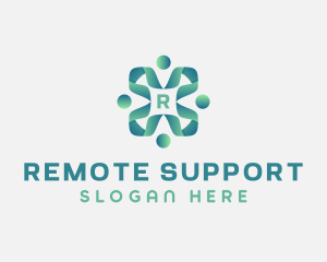 People Community Support logo design