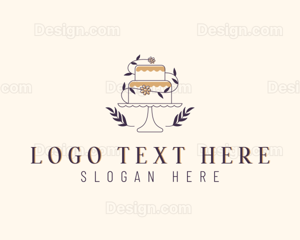 Sweet Wedding Cake Logo