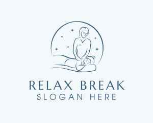 Blue Spa Relaxation logo design