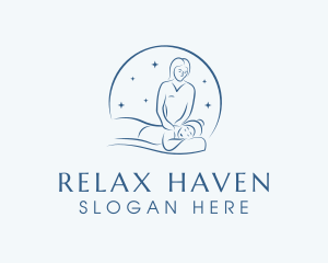 Blue Spa Relaxation logo design