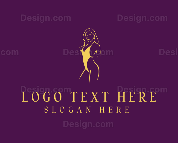 Woman Bikini Fashion Logo